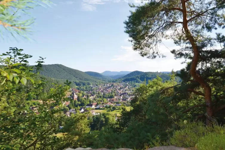 Auf der Tour rund um Erfweiler gibt es auch schöne Ausblicke auf das Dorf.