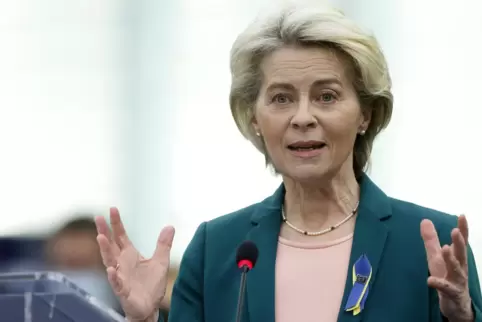 Von den Drohungen des russischen Präsidenten Wladimir Putin mit einem Energiestopp zeigte sich Ursula von der Leyen unbeeindruck