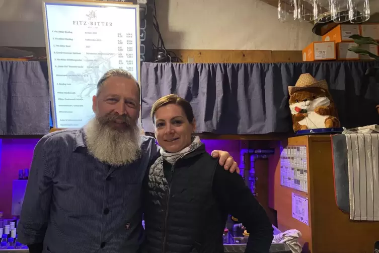 Die Z&auml;pfler Roger Falkenstein und Simone Acker.