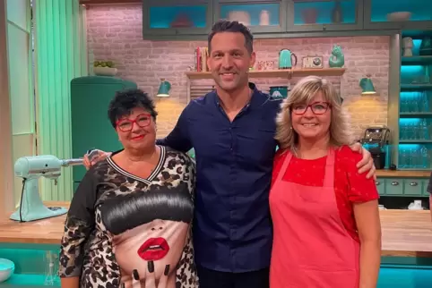 Vorsagerin Sigrid Dillmann, Fernsehkoch Alexander Kumptner und Köchin Diana Kimmel. 