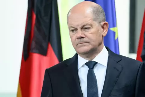 Bundeskanzler Olaf Scholl (SPD). 