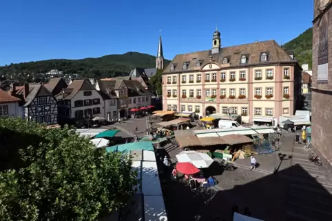 Blick auf den Neustadter Marktplatz. 