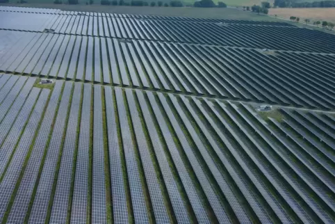 EnBW baut deutschlandweit Solarparks (hier in Brandenburg) . EnBW baut deutschlandweit Solarparks (hier in Brandenburg) .