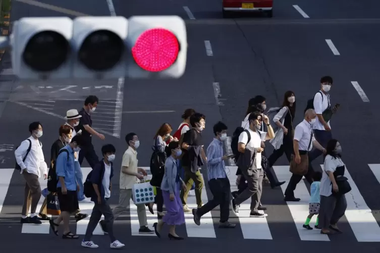 Der japanische Staat fährt ein besonders strenges Corona-Regime. Masken sind in dem ostasiatischen Staat noch immer allgegenwärt