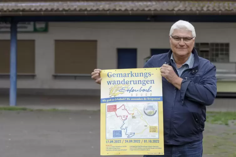 Reiner Kiefhaber, Vorsitzender des Heimatvereins Erfenbach, freut sich auf die Wanderungen.