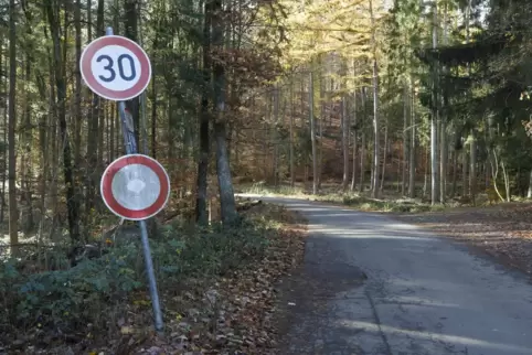 Der asphaltierte Weg nach Dansenberg ist ein Forstweg und braucht deshalb nicht wintersicher gemacht zu werden, argumentiert die