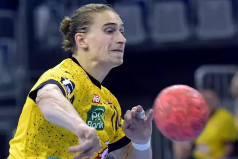 Am Ball für die Rhein-Neckar Löwen: Juri Knorr.