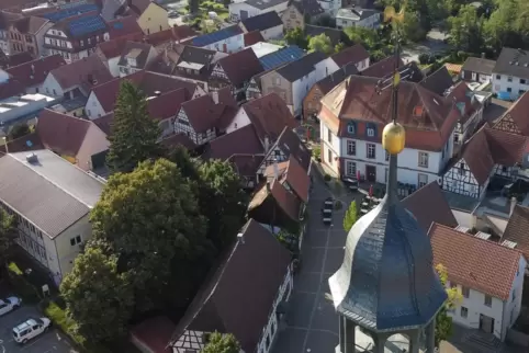 Blick über die Stadt. 