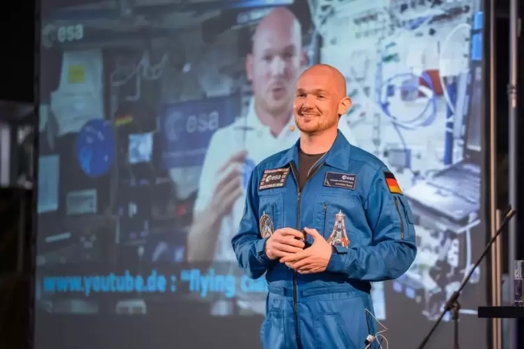 „Astro-Alex“: Alexander Gerst, hier 2015 im Technik-Museum, kommt im November erneut nach Speyer. 