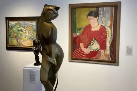 Arbeiten von Marg (vorne) und Oskar Moll. 