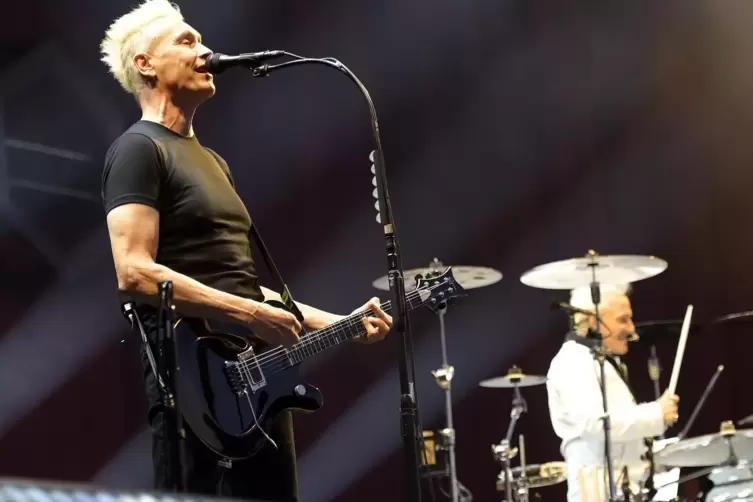 Rocken, bis „Die Ärzte“ gehen: Bela B und Farin Urlaub vor gut zwei Wochen bei ihrem Konzert auf dem Maimarktgelände.