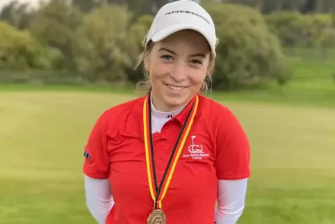 Stellte im Golfresort Weimarer Land den Platzrekord ein: Hitscherhof-Golferin Marie Martin.