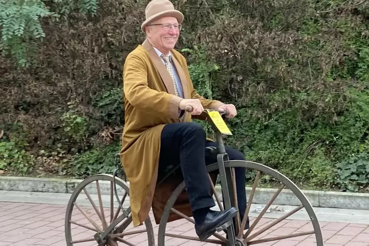Zeigte Historisches: der Radfahrerverein