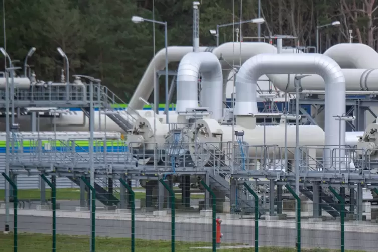 Die Ostsee-Pipeline Nord Stream 2 ist fertiggestellt, aber nicht für den Gasimport in Betrieb genommen. 