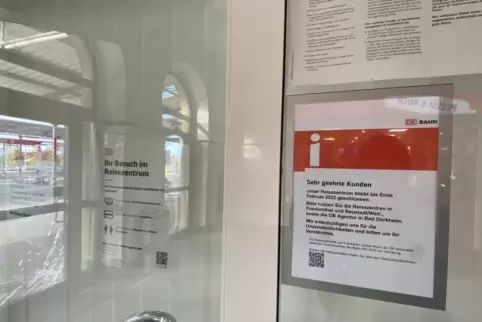 Endstation Bahnhof: Das Reisezentrum bleibt monatelang geschlossen. 