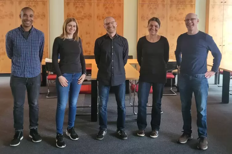  Experten f&uuml;r Betreuung und Vorsorge im Pressezentrum der RHEINPFALZ (von links): Jerry Schackert, Christina Pawellek, Ralph Sat