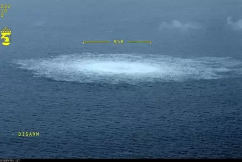 Gasleck bei Nord Stream 1