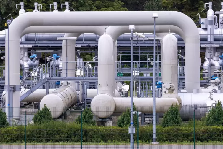 Russland liefert kein Gas mehr: die Gasempfangsstation der Ostseepipeline Nord Stream 1 in Lubmin. 