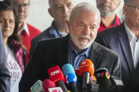 Der linke Ex-Staatschef Lula da Silva. 