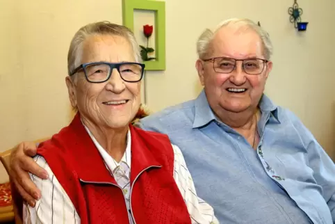 Feiern diamantene Hochzeit: Ursula und Hermann Vogel.