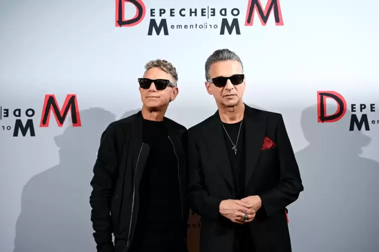 Gehen 2023 auf große Welttournee: Martin Gore (links) und Dave Gahan von Depeche Mode.