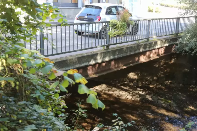 Soll in den kommenden Jahren erneuert werden: die Br&uuml;cke &uuml;ber den Kuselbach nahe des Musikantenlandkreisels.