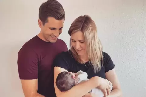 Christoph und Marlene Kalf mit Levi.