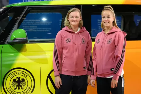 Zwei Gesichtr des deutschen Frauenfußballs: Alexandra Popp (links) und Giulia Gwinn. 