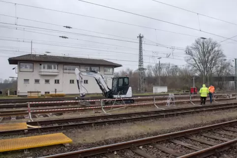 Bahnhof in Wörth.