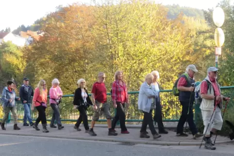 Ein Hauch von Indian Summer begleitet die Gruppen bei der Gräfensteiner Wanderwoche.