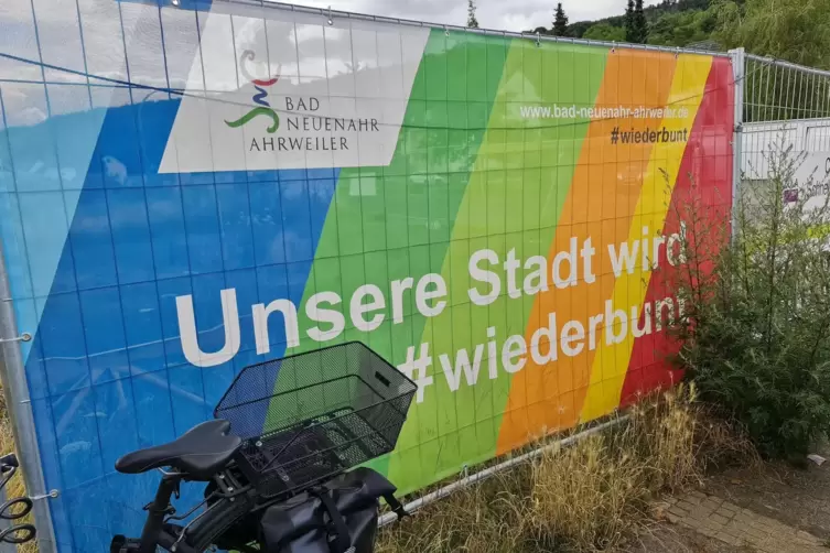 Noch viel zu tun: Bis Bad Neuenahr-Ahrweiler wieder komplett aufgebaut sein wird, dauert es noch. Aber die B&uuml;rger sind zuversich