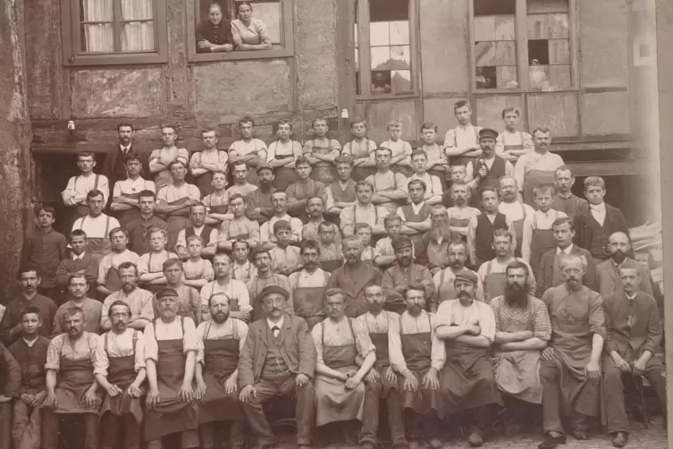 Rund 7000 Arbeiter soll es 1905 in Pirmasenser Fabriken gegeben haben. 