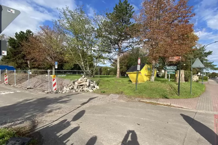 Derzeit wird hier wegen des Hochwasserschutzes noch gebaut: das Gebiet &bdquo;An der Bleiche&ldquo; in Ungstein.