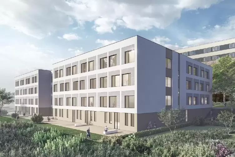 So soll der Neubau einmal aussehen: Modell der Architekten Sander/Hofrichter aus Ludwigshafen. 