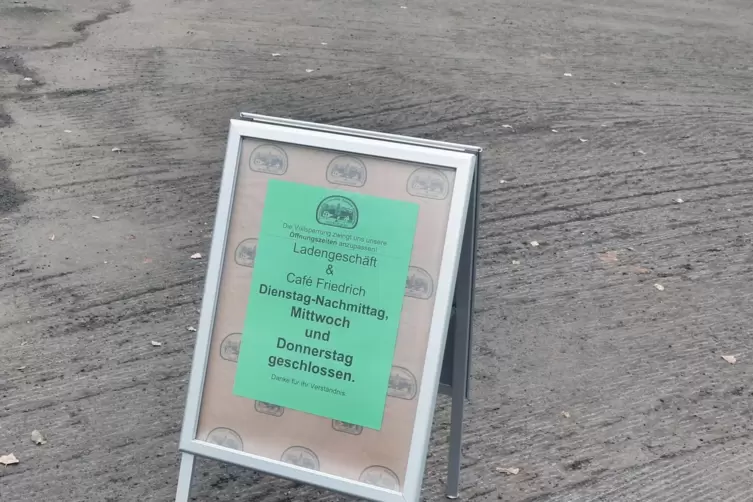 Jeden Tag &ouml;ffnen, das lohnt derzeit nicht.