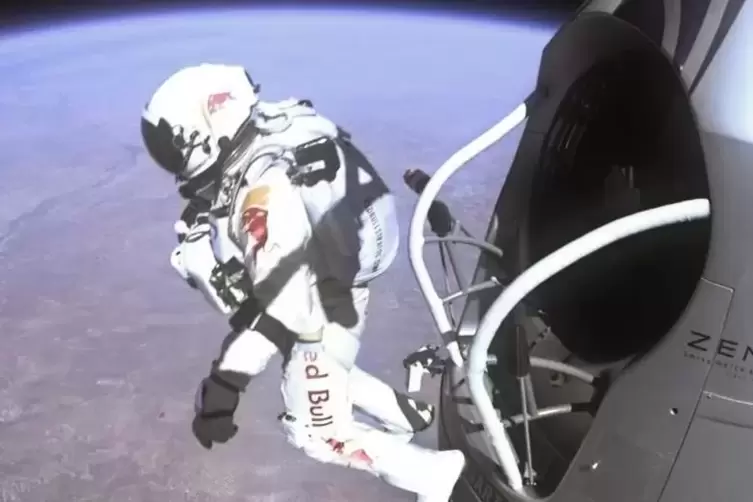 Beim Stratosphärensprung vor zehn Jahren: Felix Baumgartner. 