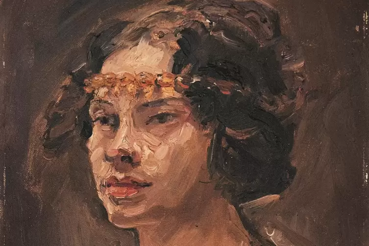 Selten zu sehen: Slevogts erstes Durieux-Portr&auml;t zeigt die Schauspielerin als 1907 als Salome in Oscar Wildes Skandal-Drama.