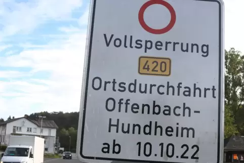 Die Ortsdurchfahrt Offenbach-Hundheim wird saniert. 