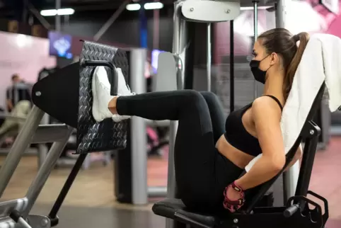 Eine Beinpresse solle Teil einer Fitness-Station in der Cany-Barville-Anlage werden.