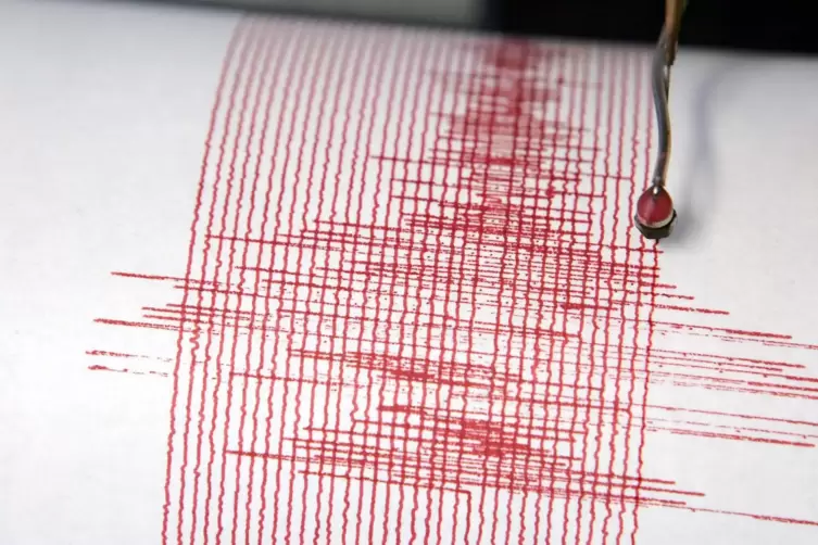 Seismisch aktiv: Ausschläge eines leichten Erdbebens der Stärke 3,7 am 3. August 2007 bei Andernach im Norden von Rheinland-Pfal
