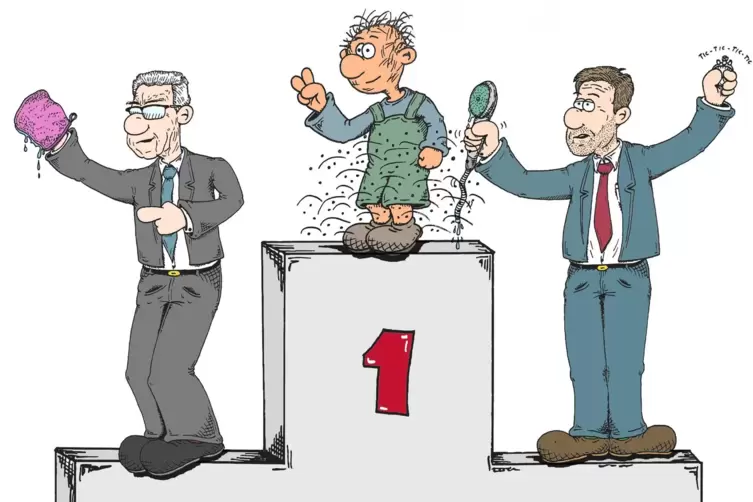 Dieser Cartoon tr&auml;gt den Titel &bdquo;Vorbilder&ldquo;.