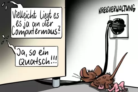 Angeknabbert.