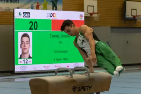 Dominic Tamsel überzeugte für die TSG Grünstadt. 