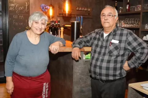 Emilia die Fede-Miraglia und Salvatore Miraglia an ihrer neuen Wirkungsstätte.