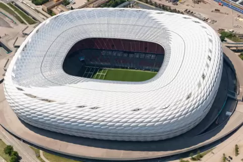 Die Allianz-Arena in München verwandelt sich in einen Football-Tempel. 