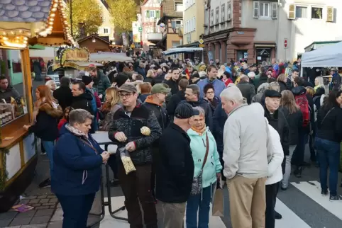 Der Martinimarkt in Dahn 2019, im Jahr vor Ausbruch der Pandemie.