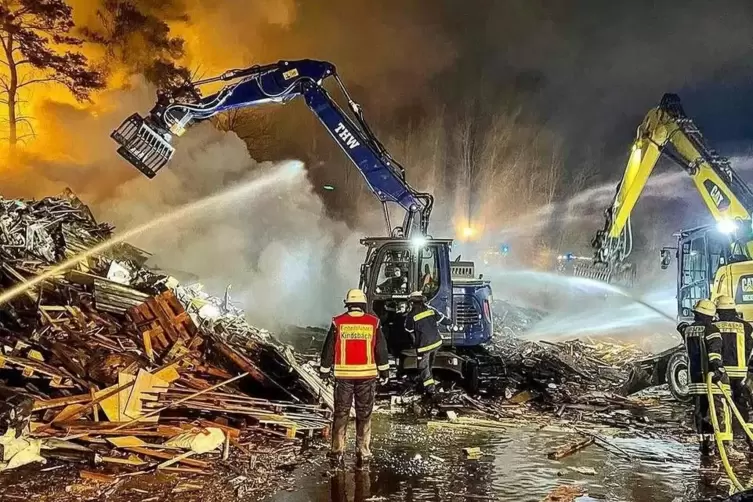 R&auml;umeinsatz bei Brand. 