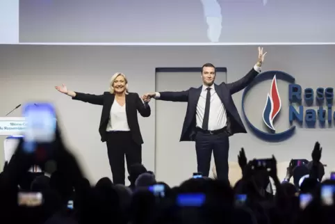 Führungswechsel: Jordan Bardella übernimmt den Parteivorsitz des Rassemblent National von Marine Le Pen.
