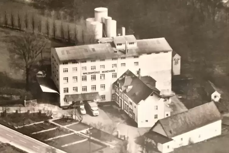Die Mühle Munzinger in ihrer Blütezeit Mitte der 1960er Jahre. 