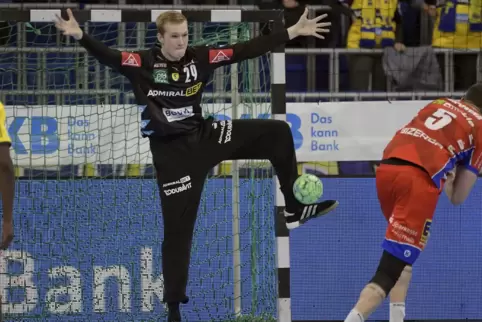Oktober vor einem Jahr: David Späth im Spiel gegen den späteren Absteiger HBW Balingen-Weilstetten.